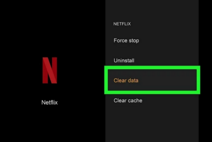  Select Netflix And Choose Clear Data