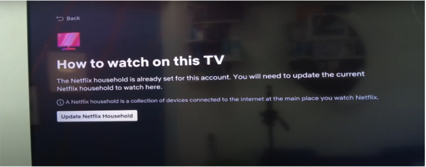 Select Update Netflix Household