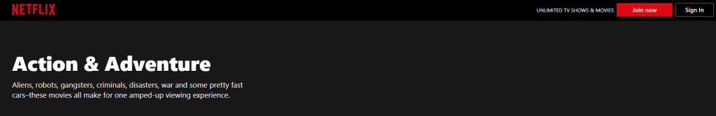 Netflix will display all movies and shows Netflix will display all movies and shows