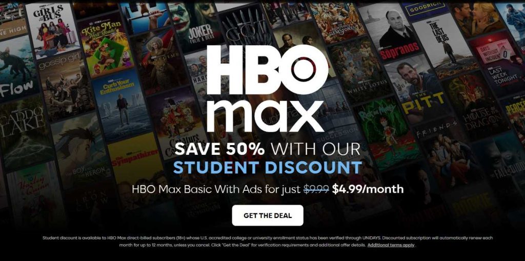 HBO MAX Student Deals HBO MAX Student Deals