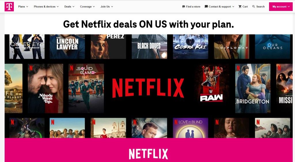 Netflix Free With T-Mobile