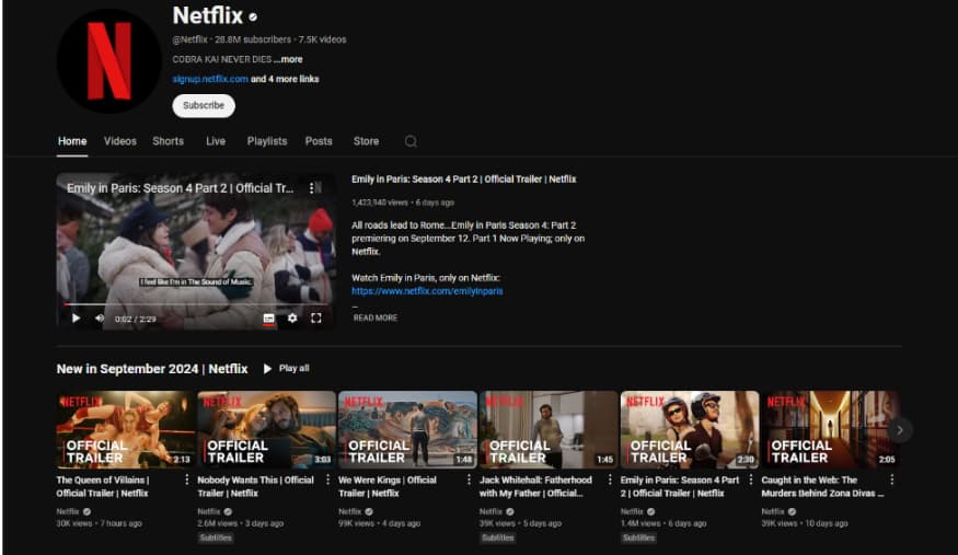 Free Netflix Content on YouTube