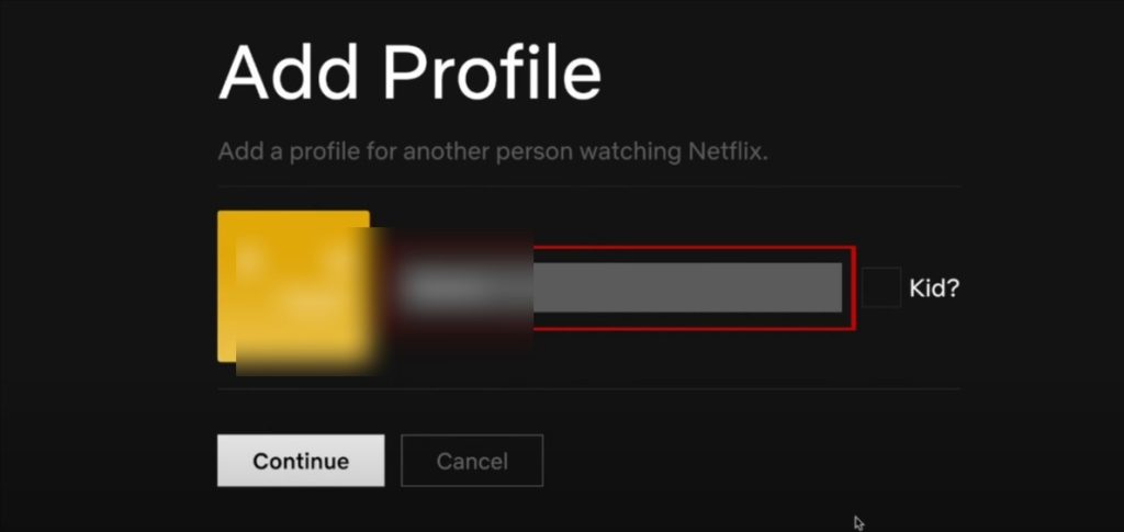 Click On Add Profile