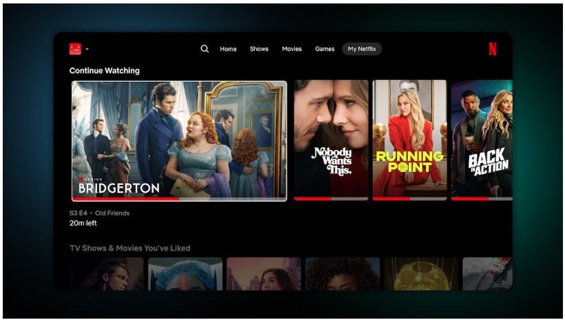 Netflix Home Screen
