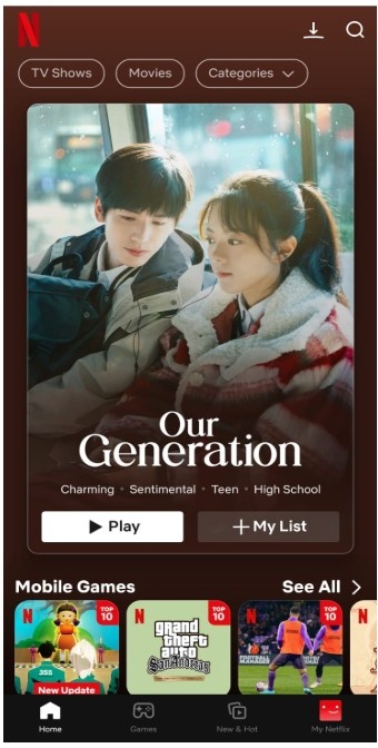  Open the Netflix App 